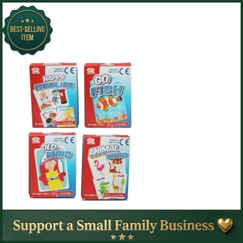 Children pack card games - children's, 4-pack