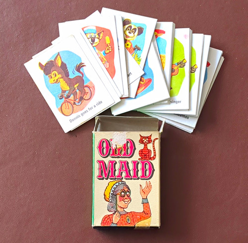 Tower press old - maid, card
