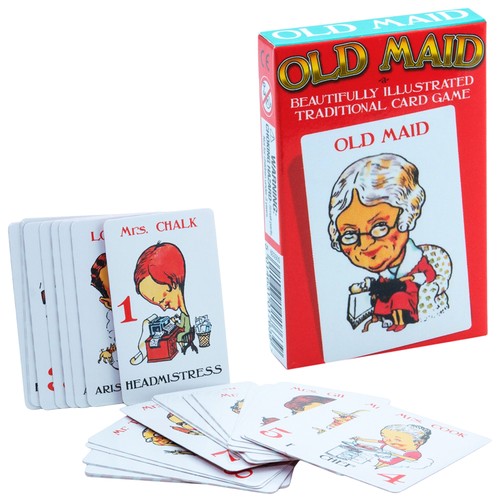Old maid retro card - card, game