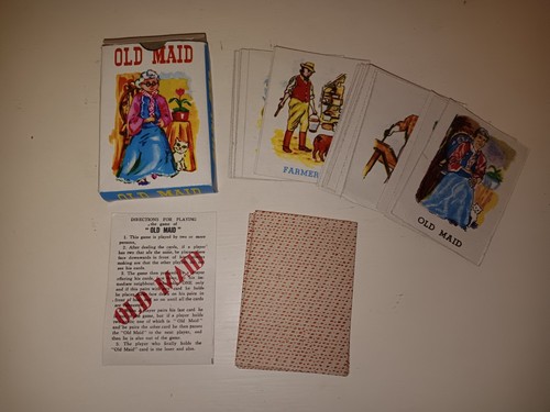 Rare vintage old maid card - rare,