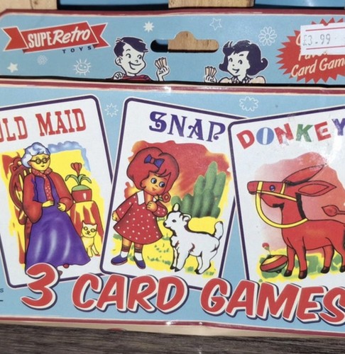 Retro family card games set - card,