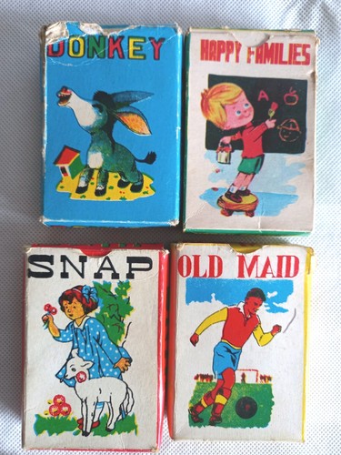 Vintage card games old maid - vintage,