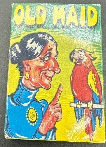 Vintage old maid card - vintage,