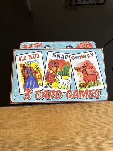 Retro family card games set - card, of